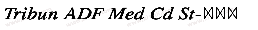 Tribun ADF Med Cd St字体转换 Tribun ADF Med Cd St字体转换